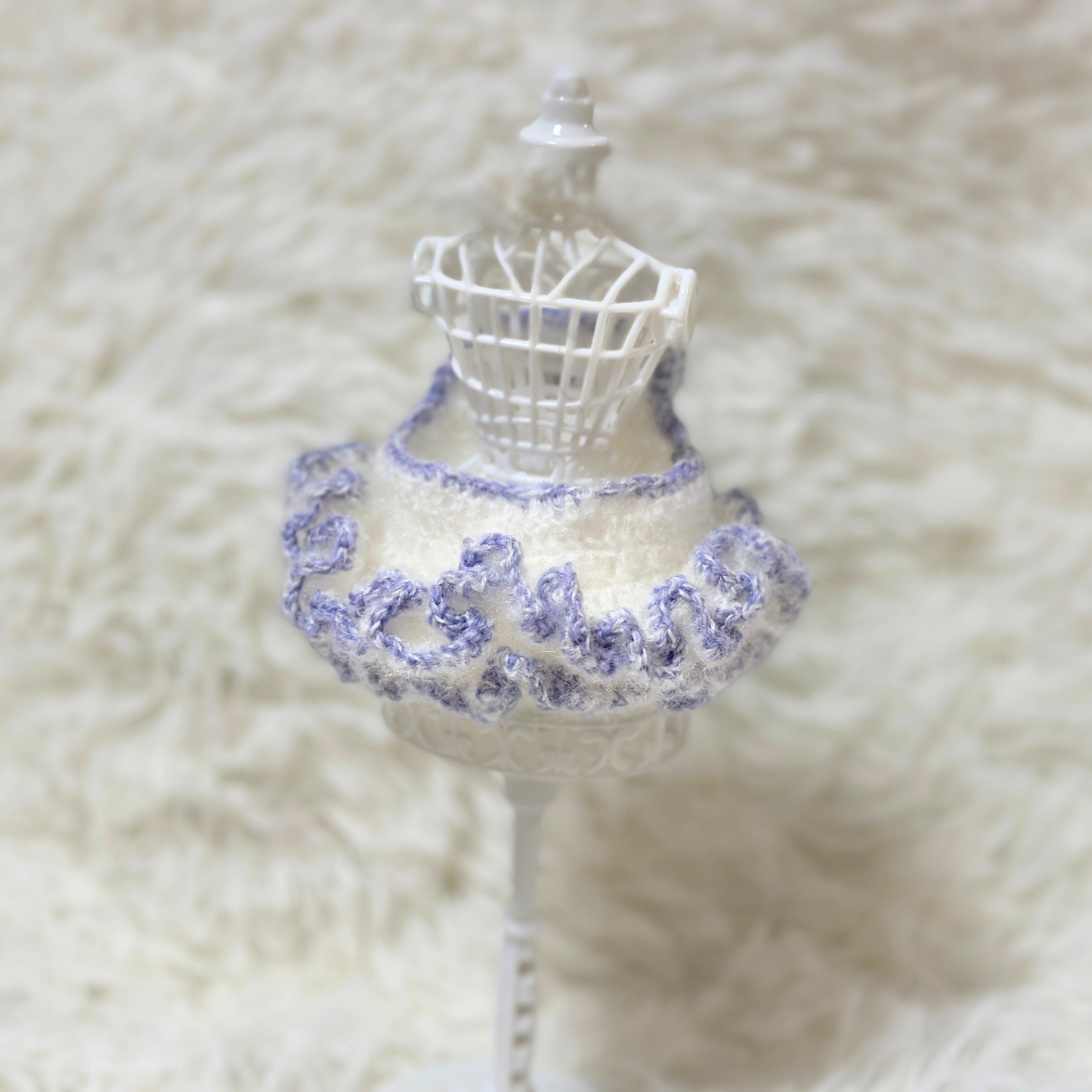 Labubu Fluffy Mohair Tutu Dress Set – Handmade for 15-17cm Labubu