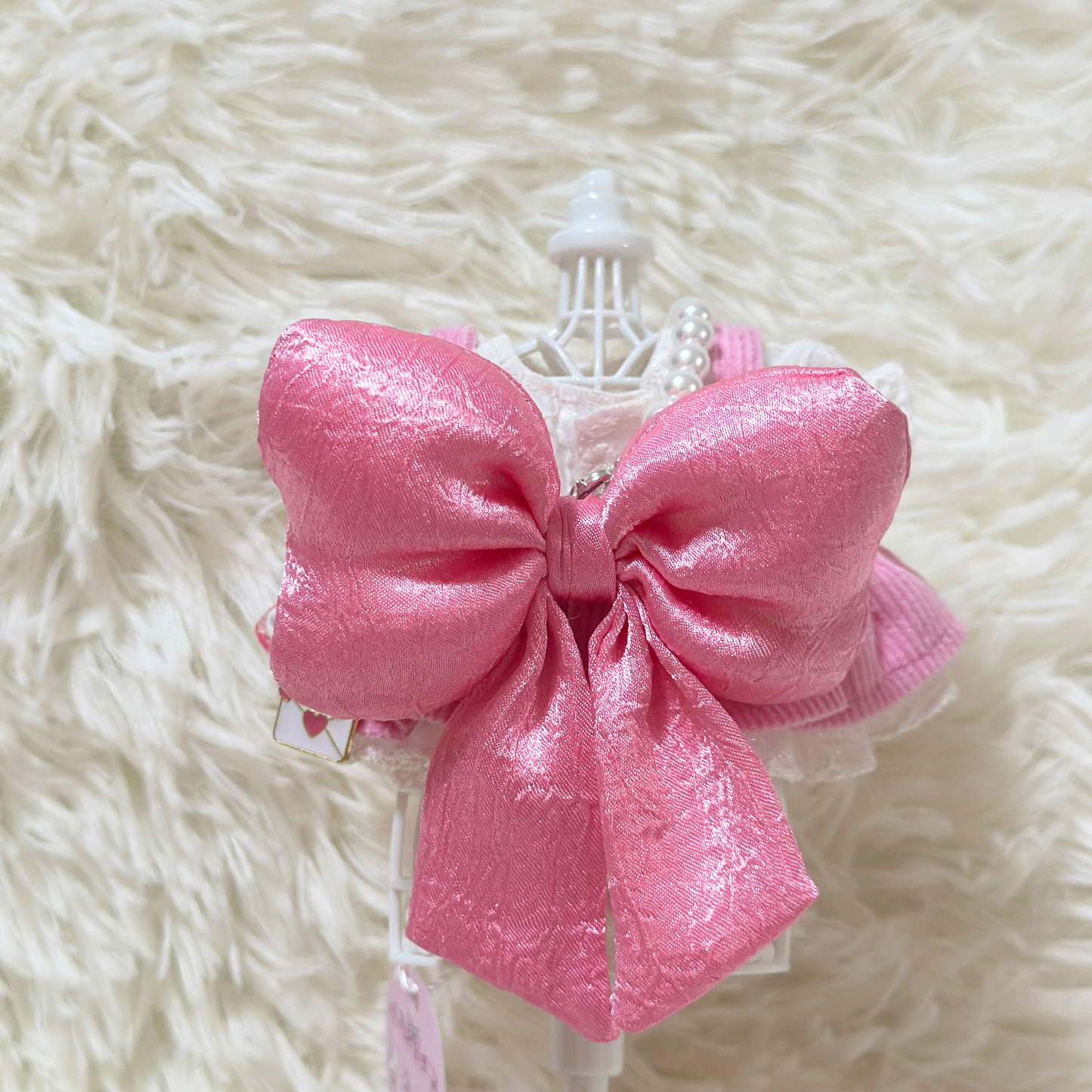 Kawaii Pink Labubu Outfit Set – 5PC Labubu Costume with Lace, Bows & Accessories