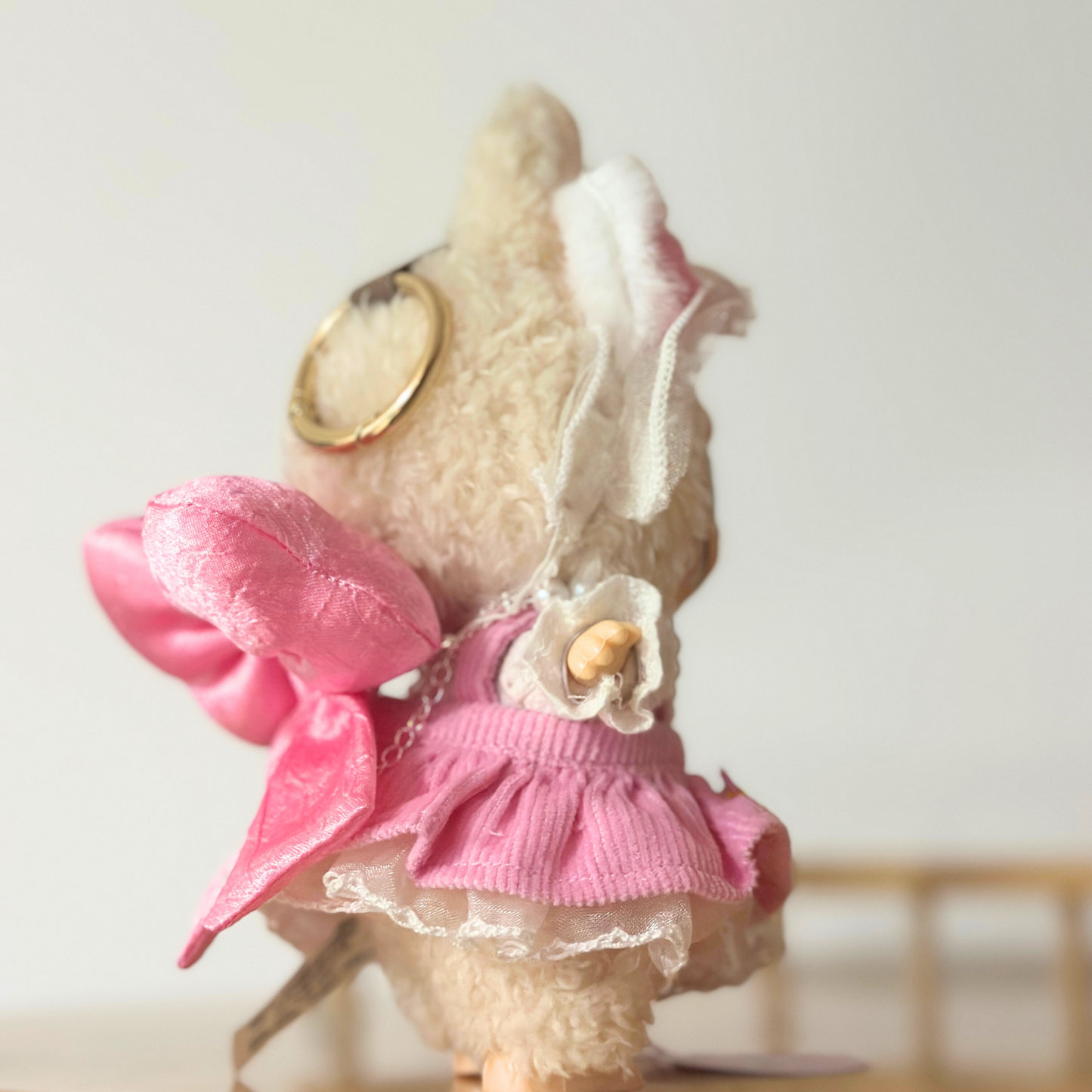 Kawaii Pink Labubu Outfit Set – 5PC Labubu Costume with Lace, Bows & Accessories