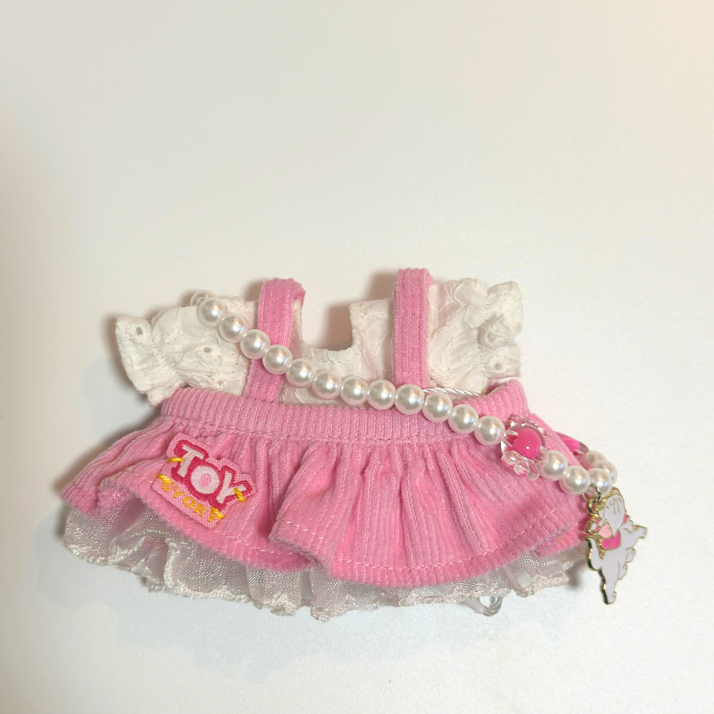 Kawaii Pink Labubu Outfit Set – 5PC Labubu Costume with Lace, Bows & Accessories