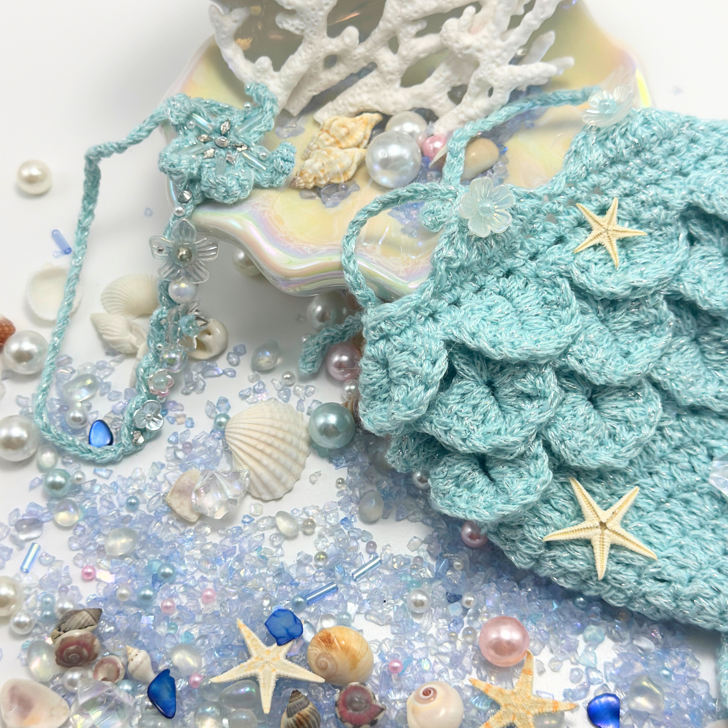 Handmade Mermaid Tail Outfit for Labubu Dolls