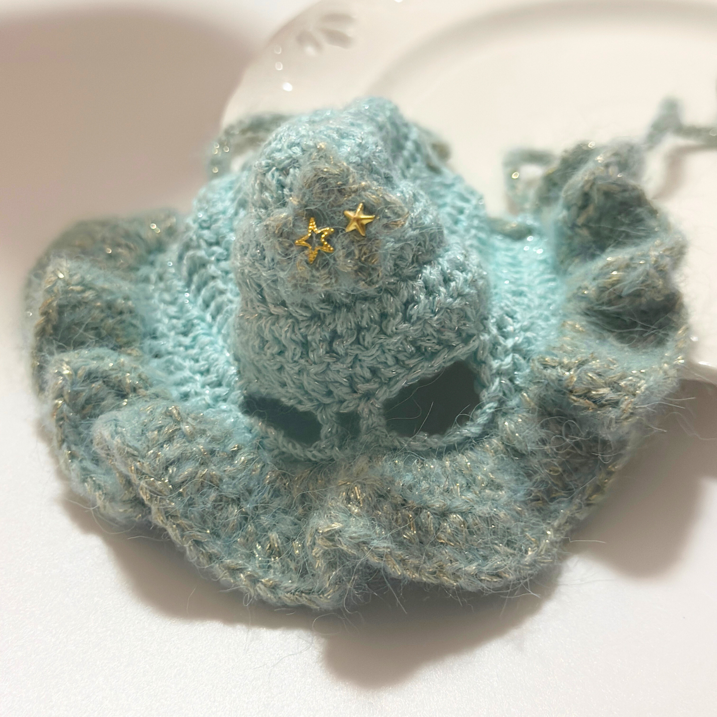 Cozy Knitted Suspender Set β Handmade for Labubu Dolls