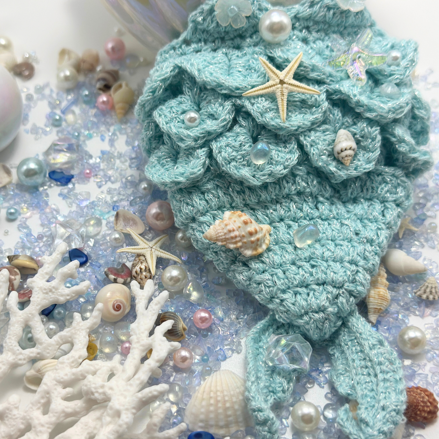Handmade Mermaid Tail Outfit for Labubu Dolls