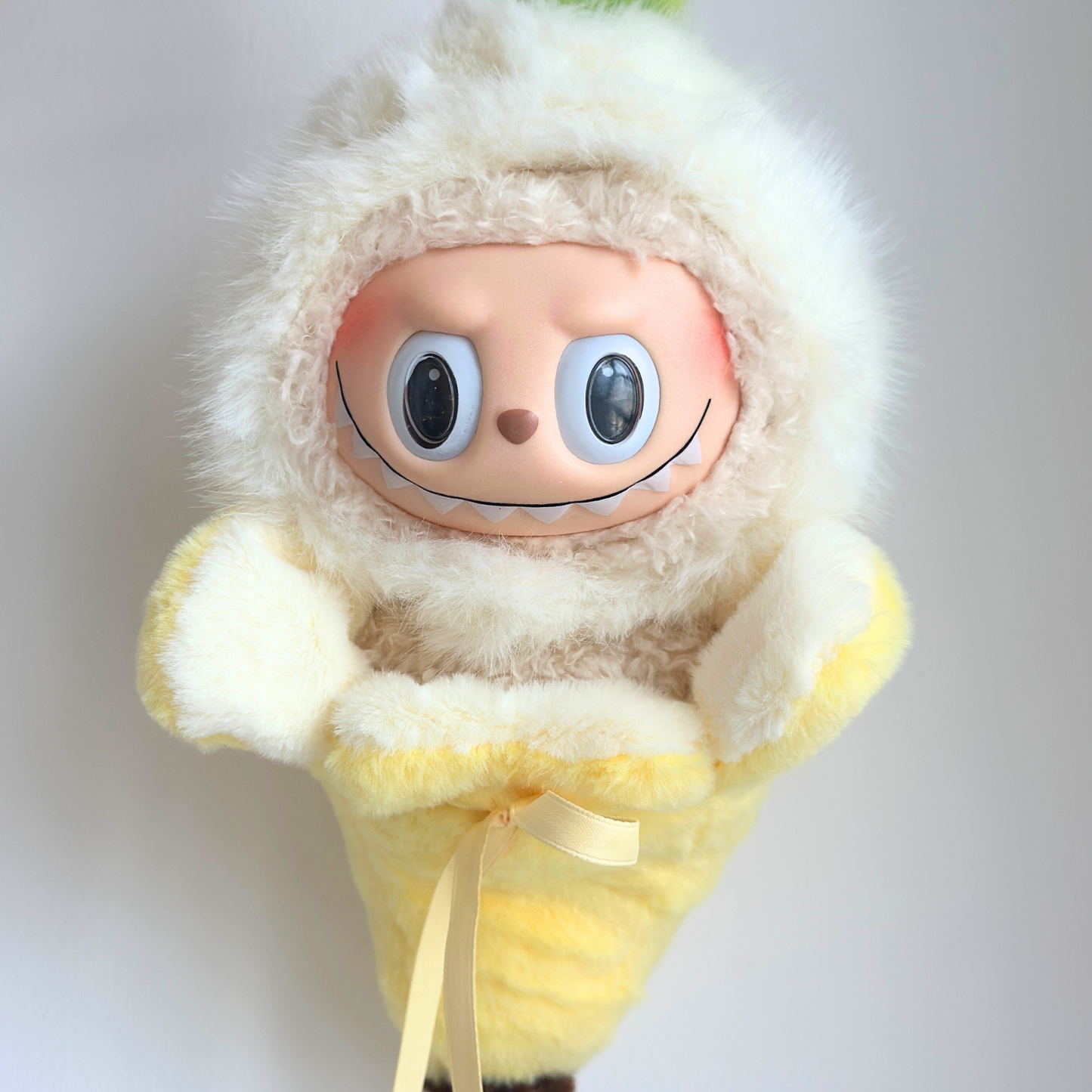 Banana-Inspired Labubu Clothes – Handmade Funny Labubu Outfit for 17cm Labubu Dolls