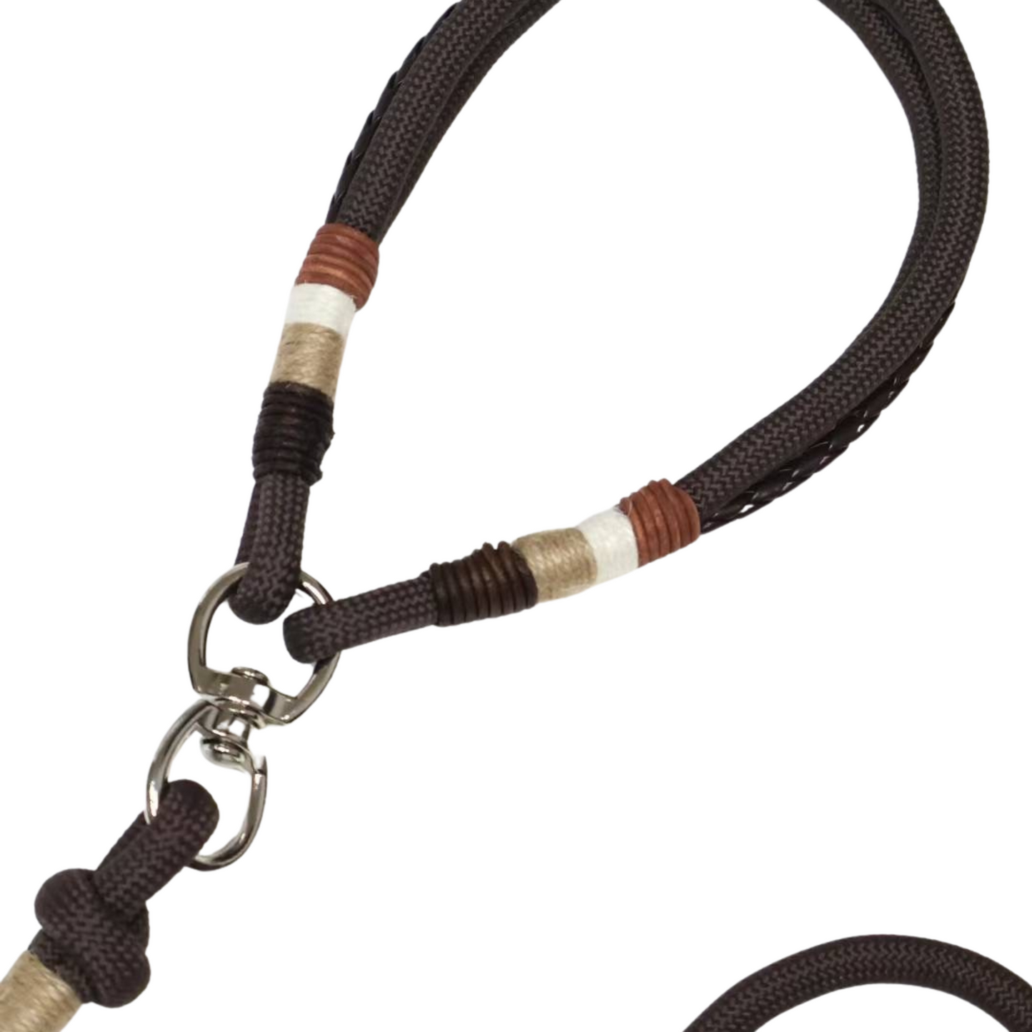 Original Design Handmade Brown Dog Leash – Durable Rope Leash with Classic Style for Small Pets