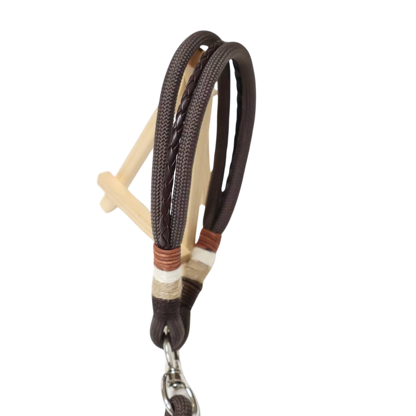 Original Design Handmade Brown Dog Leash – Durable Rope Leash with Classic Style for Small Pets