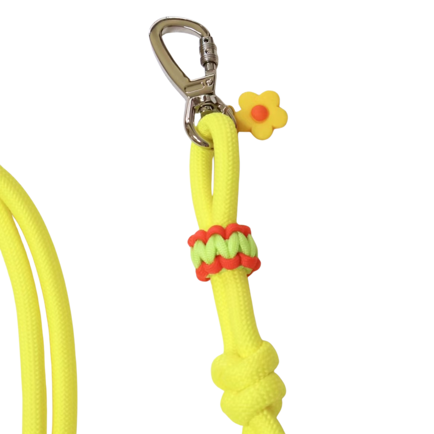 Handmade Yellow Dog Leash – Custom Rope Leash for All Dog Sizes, Original Design
