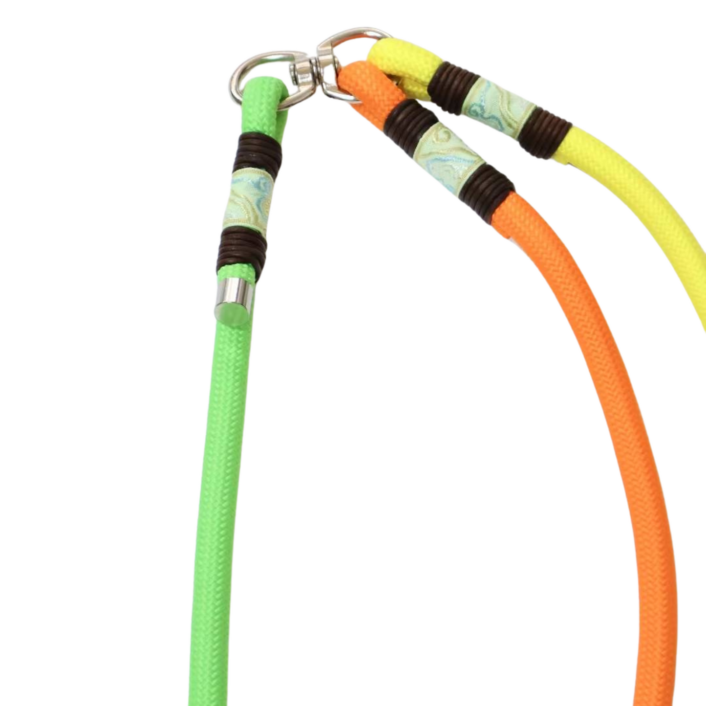 Custom Color Handmade Double Dog Leash – Dual Lead Rope Leash with Personalized Options