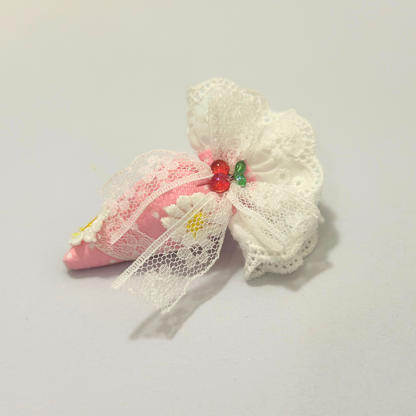 Handmade Yellow Labubu Dress Set with Bunny Headband – Cute Outfit for 15-17cm Labubus