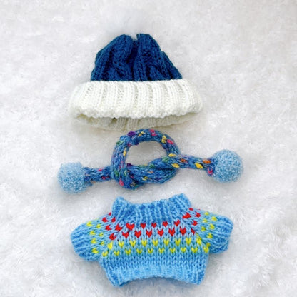 Cozy Winter Knit Set – Handcrafted Sweater Outfit for Labubu