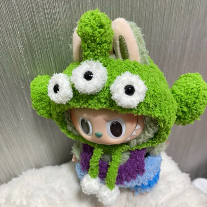 Alien Costume Set – Handmade Little Green Man Outfit for Labubu Doll