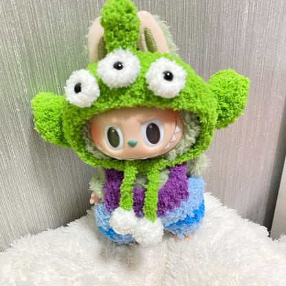 Alien Costume Set – Handmade Little Green Man Outfit for Labubu Doll