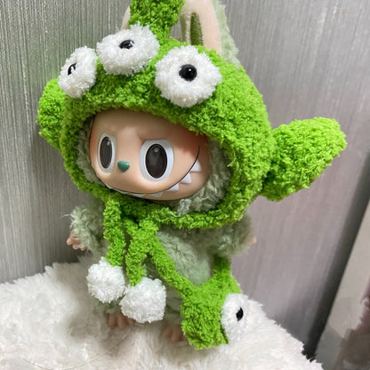 Alien Costume Set – Handmade Little Green Man Outfit for Labubu Doll