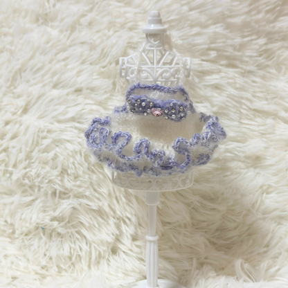 Labubu Fluffy Mohair Tutu Dress Set – Handmade for 15-17cm Labubu