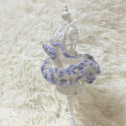 Labubu Fluffy Mohair Tutu Dress Set – Handmade for 15-17cm Labubu