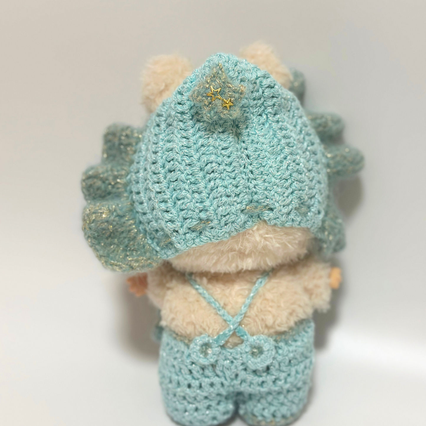 Cozy Knitted Suspender Set – Handmade for Labubu Dolls