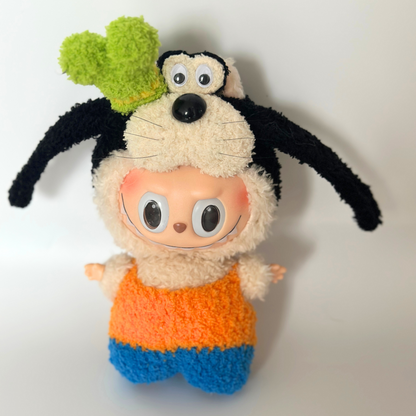 Goofy-Inspired Fuzzy Doll Outfit – Handmade Costume Set for  Labubu Dolls