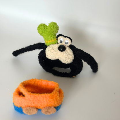 Goofy-Inspired Fuzzy Doll Outfit – Handmade Costume Set for  Labubu Dolls