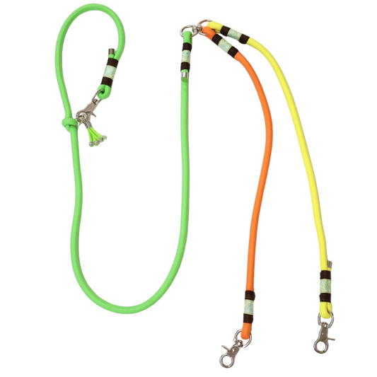 Custom Color Handmade Double Dog Leash – Dual Lead Rope Leash with Personalized Options