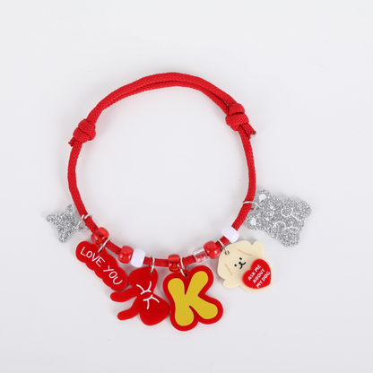 Personalized Handmade Pet Collar – Colorful Braided Charm Necklace for Dogs & Cats – Custom Birthday Gift