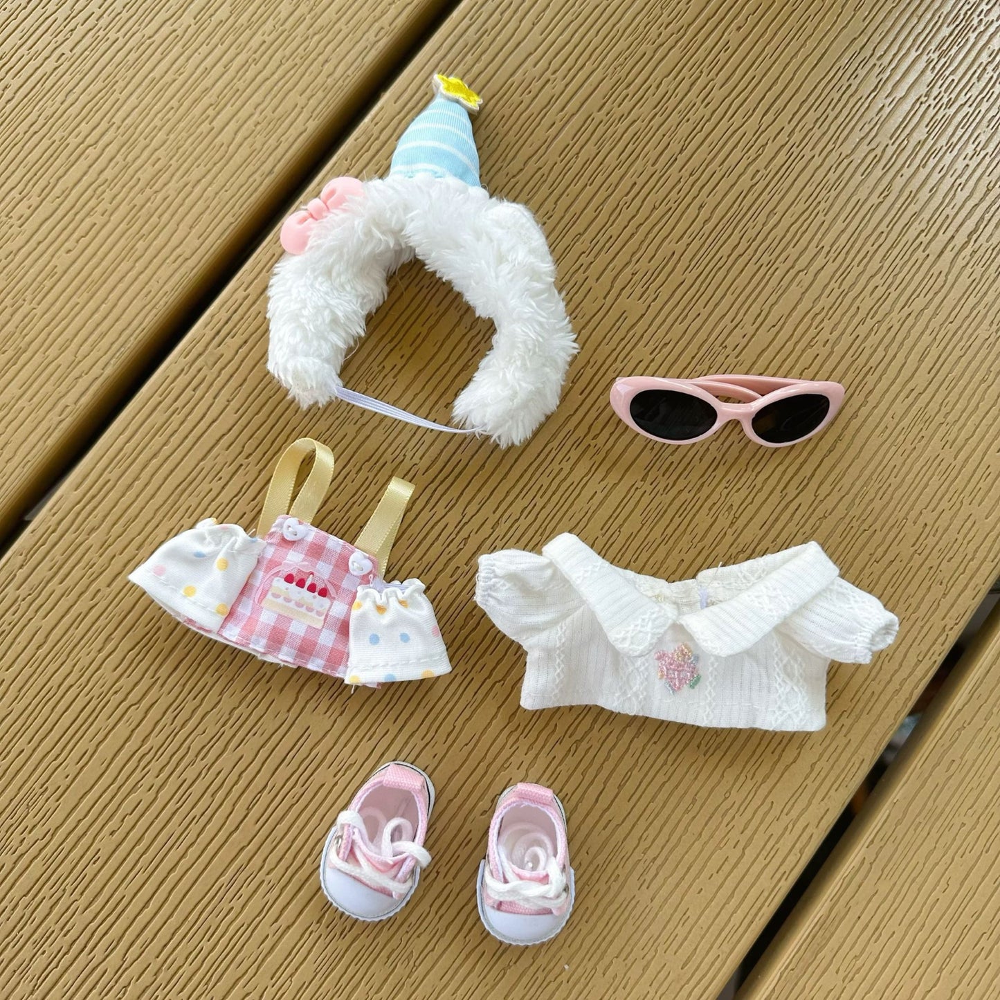 Labubu Doll Birthday Celebration Costume Set - Complete Pink Party Outfit